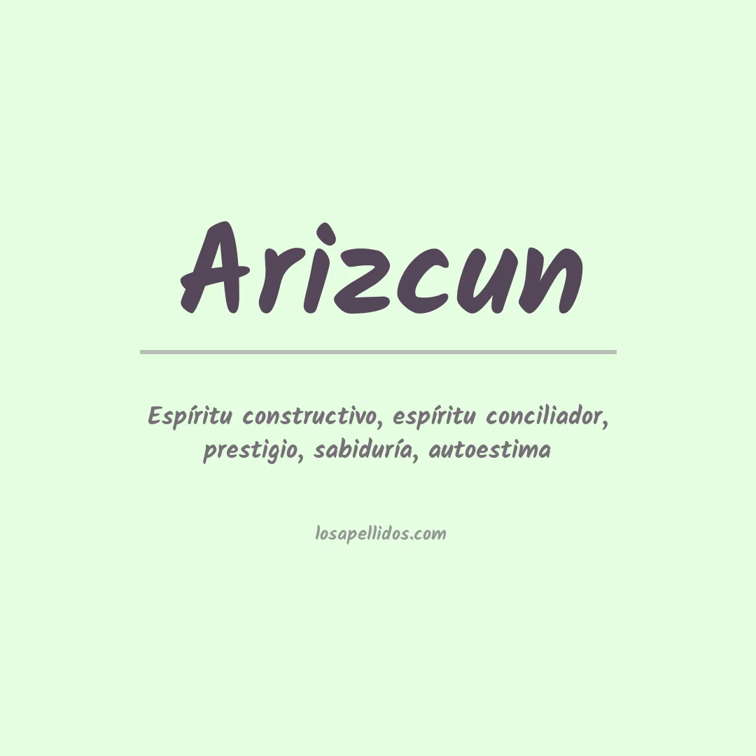 Significado del Apellido Arizcun