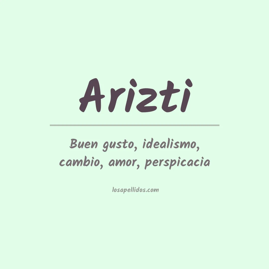 Significado del Apellido Arizti