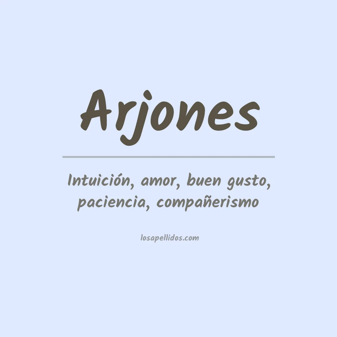 Apellido Arjones