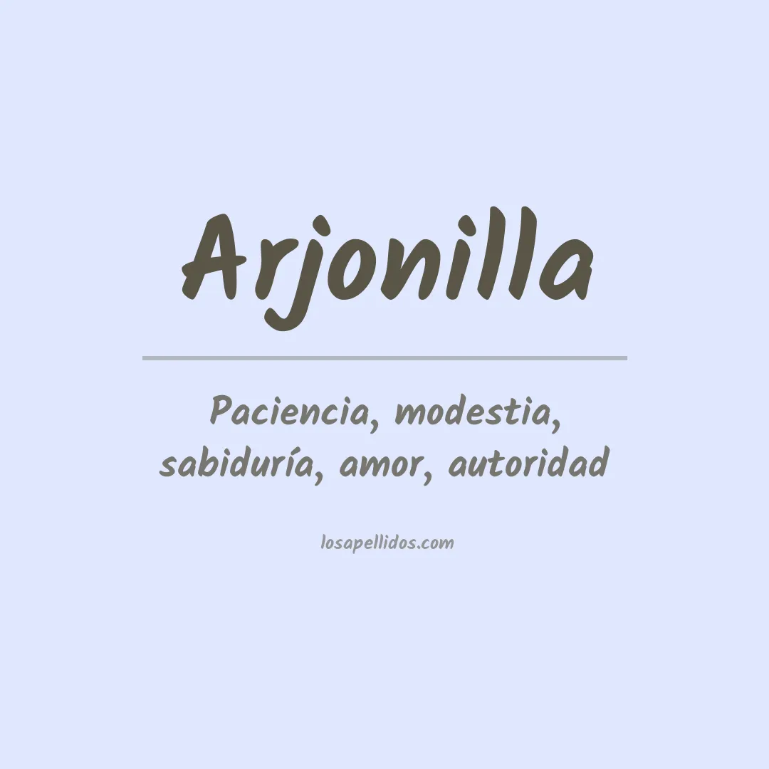 Apellido Arjonilla