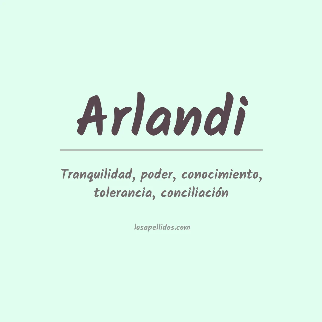 Apellido Arlandi