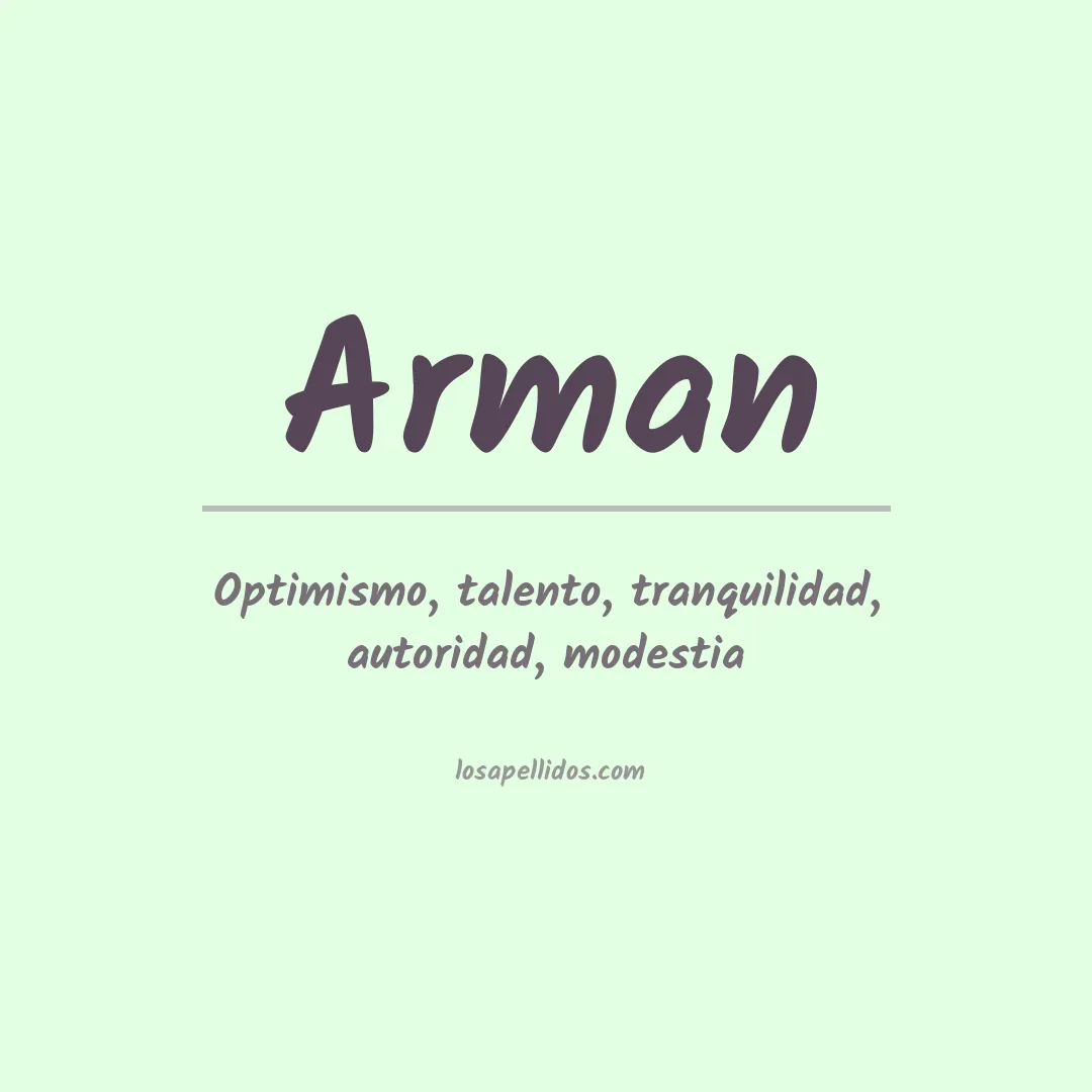 Apellido Arman