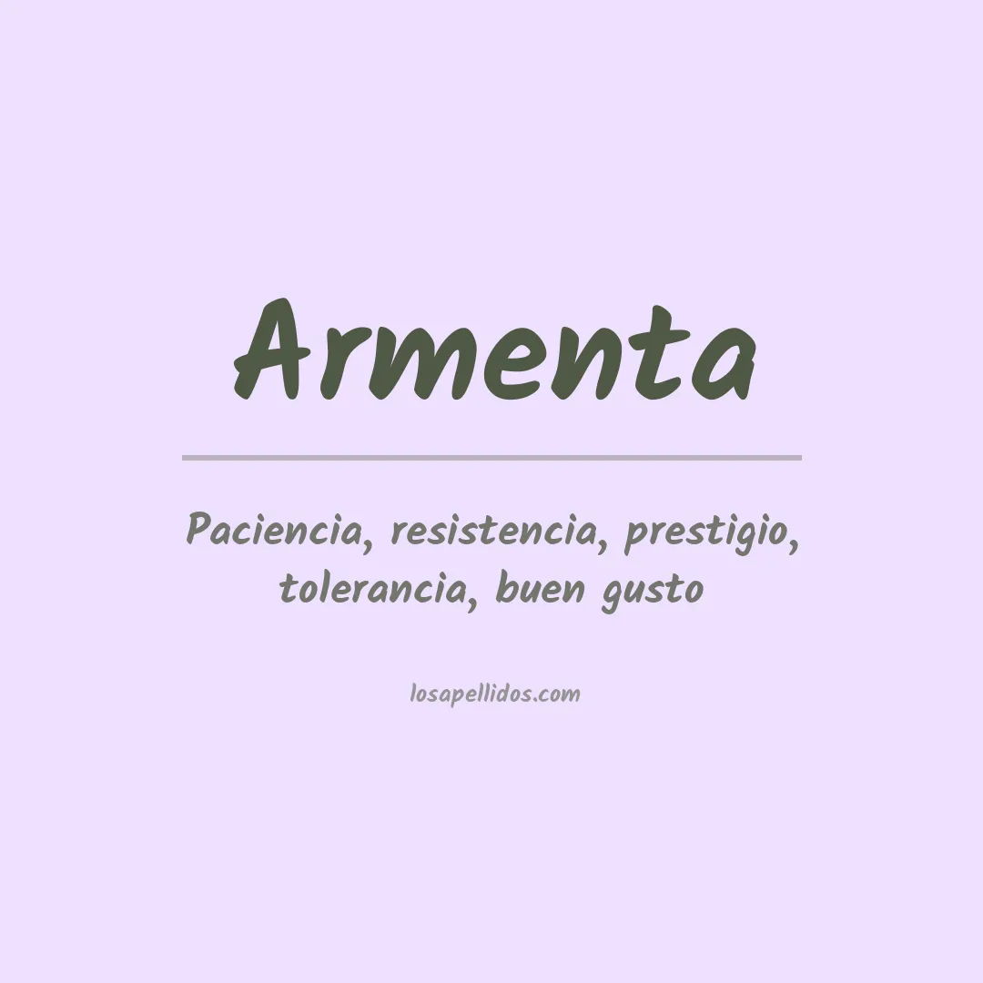 Apellido Armenta