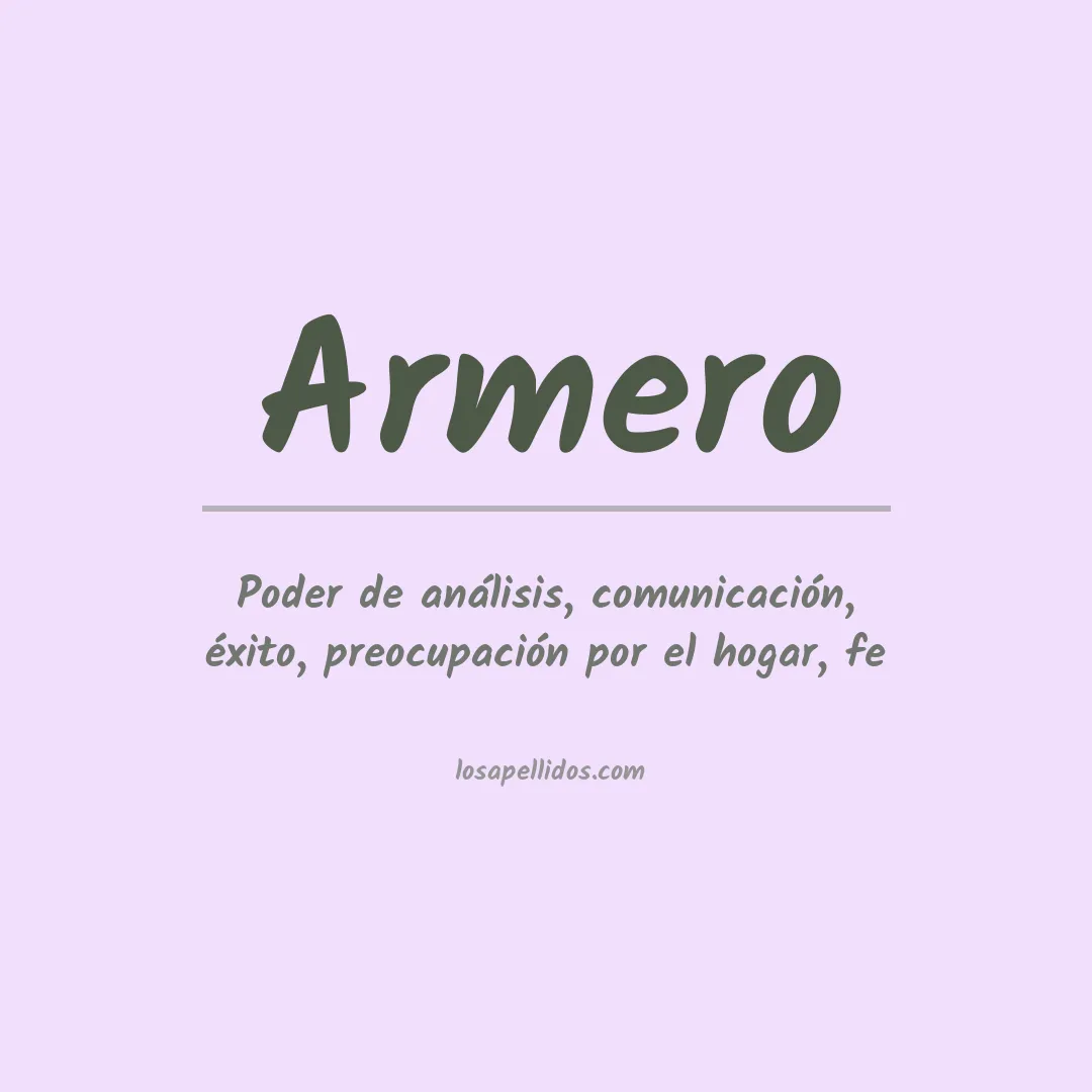 Apellido Armero