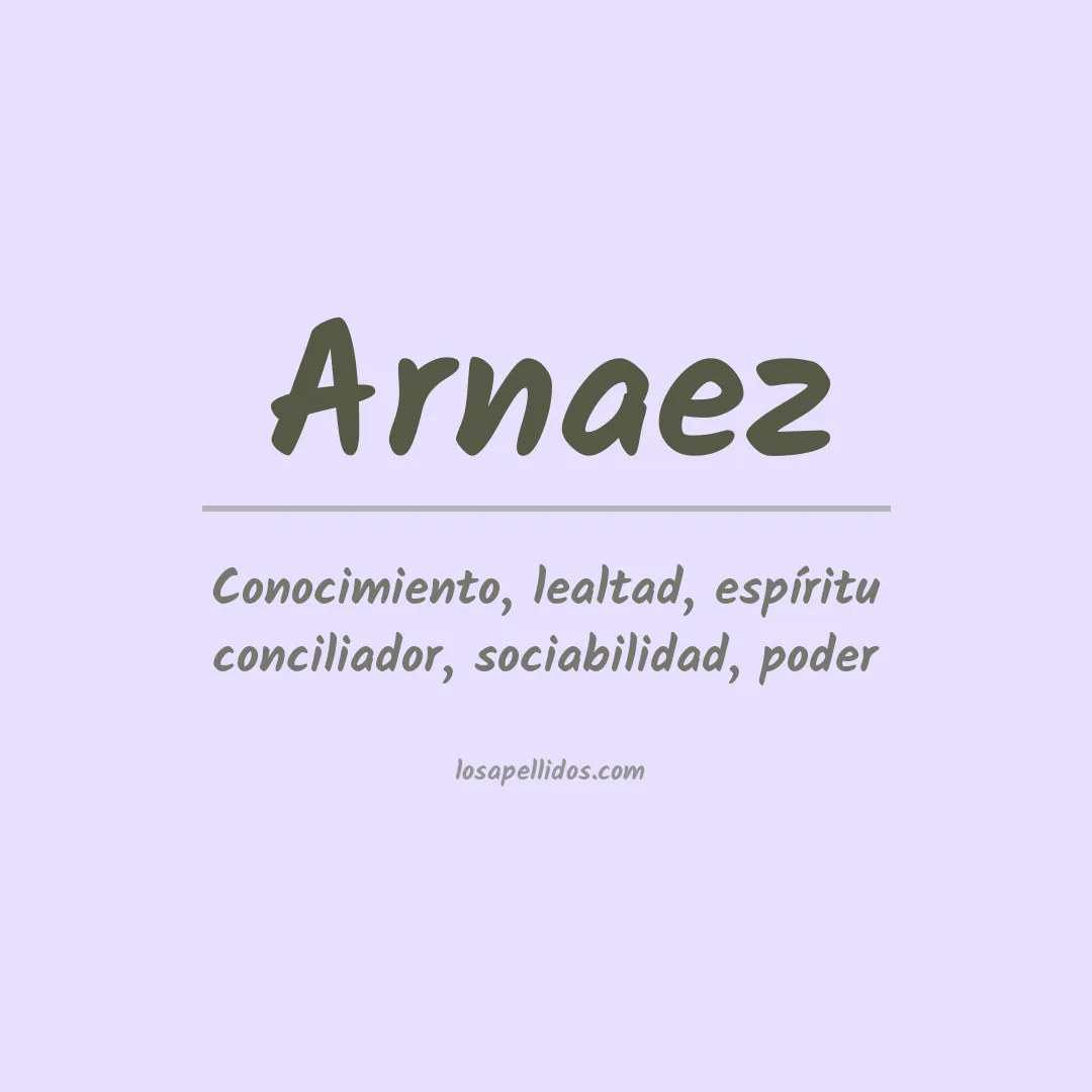 Apellido Arnaez