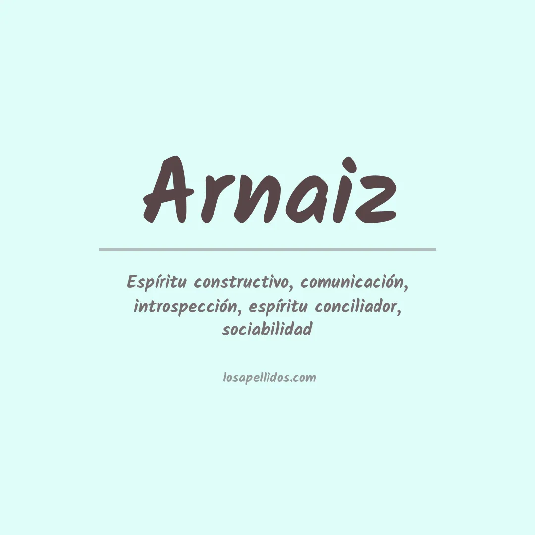 Apellido Arnaiz