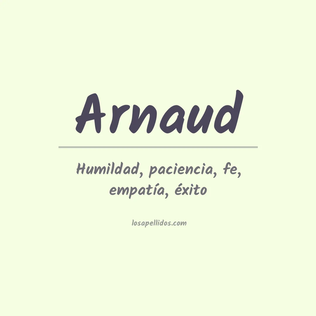 Apellido Arnaud