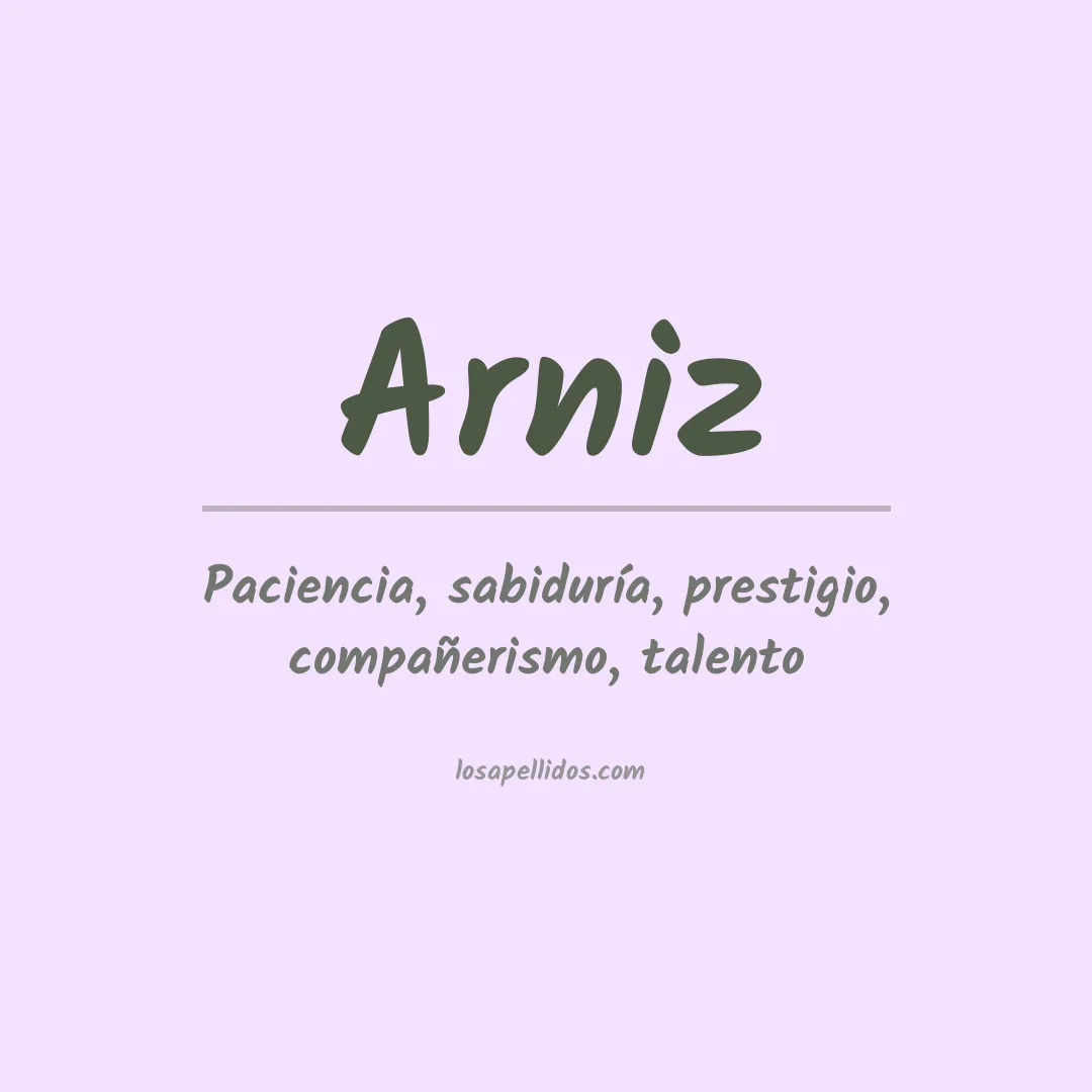 Apellido Arniz