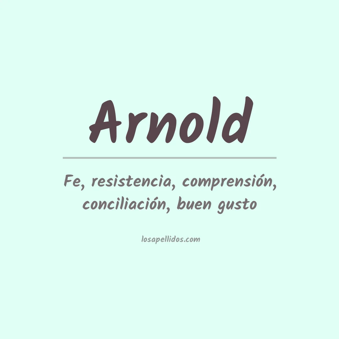 Apellido Arnold