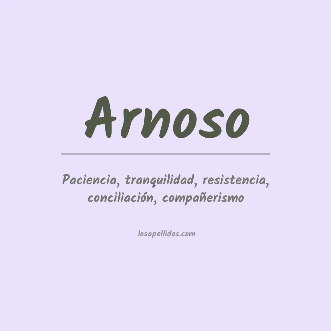 Apellido Arnoso