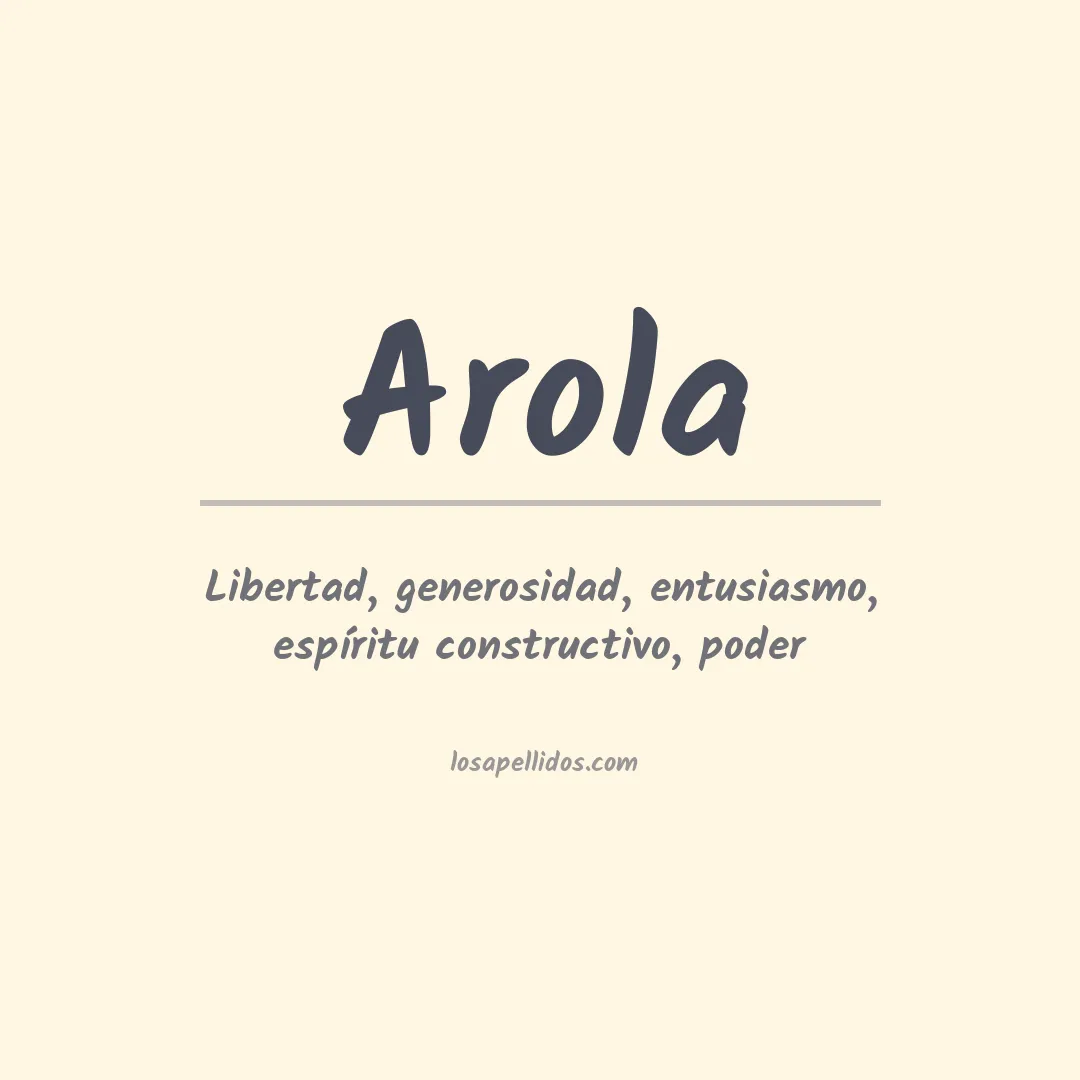 Apellido Arola