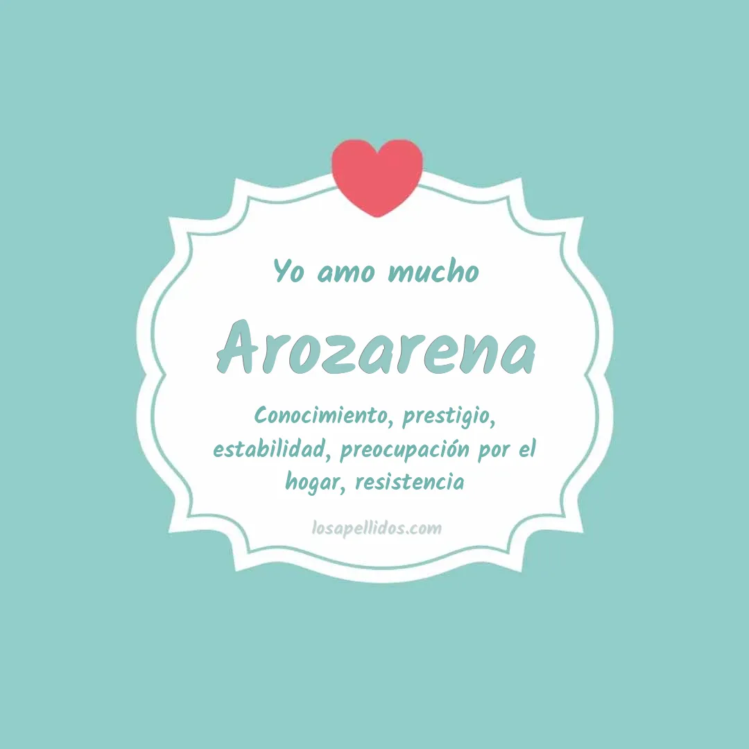 Yo amo mucho Arozarena