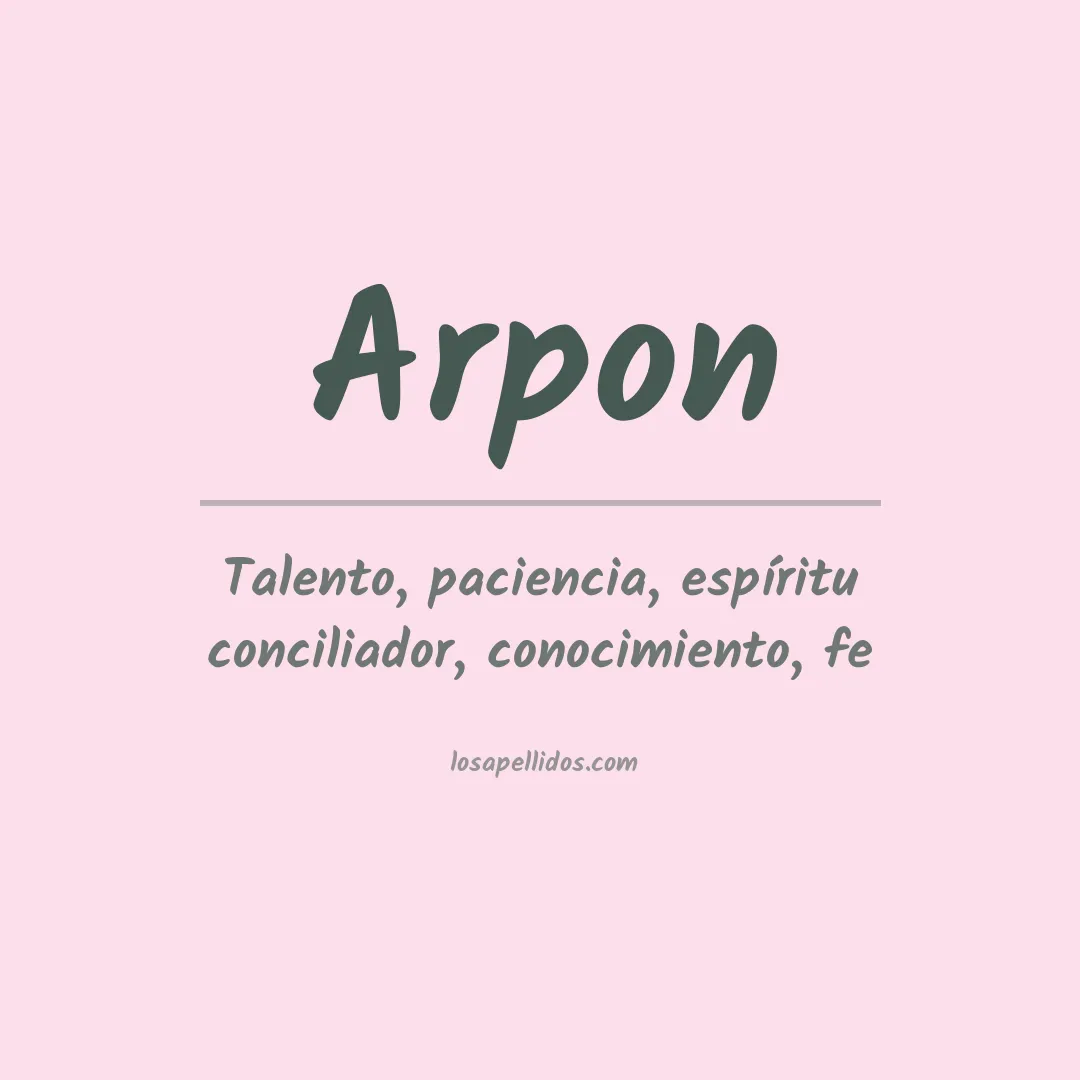 Apellido Arpon