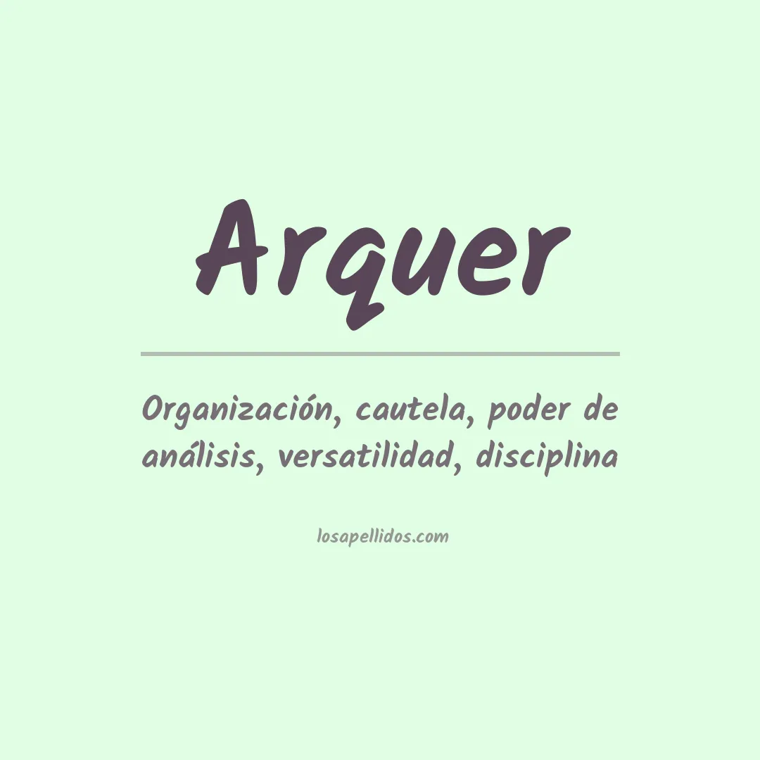 Apellido Arquer