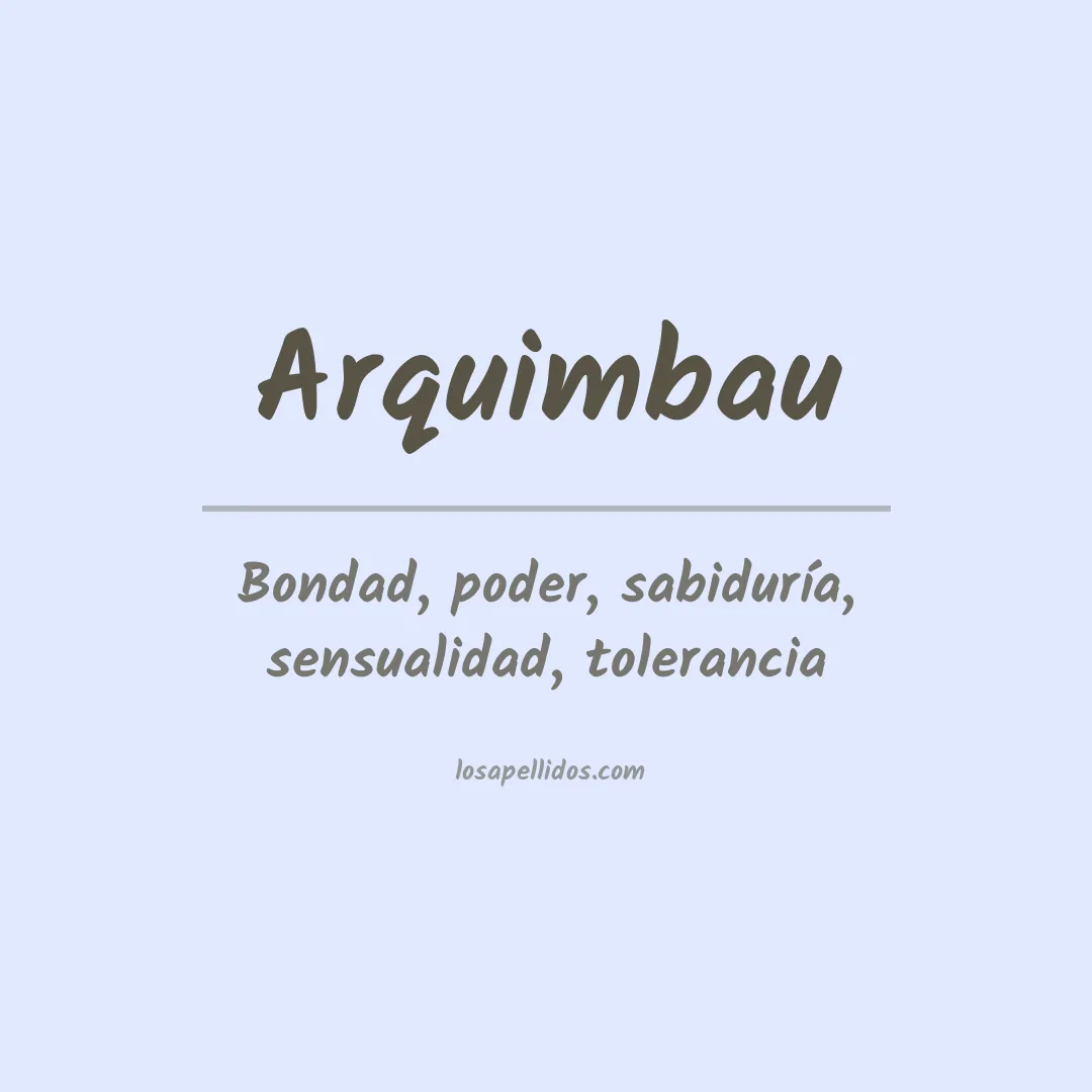 Apellido Arquimbau