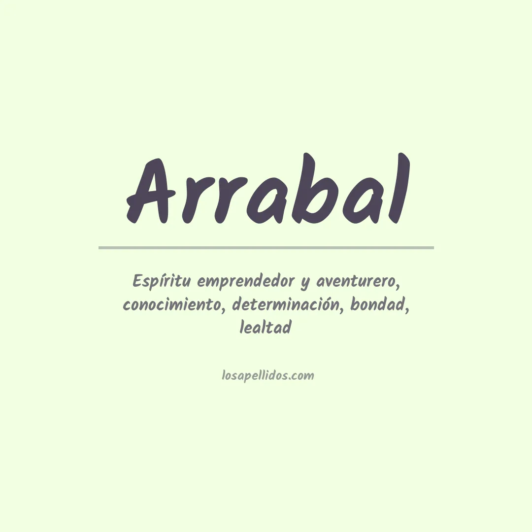 Apellido Arrabal