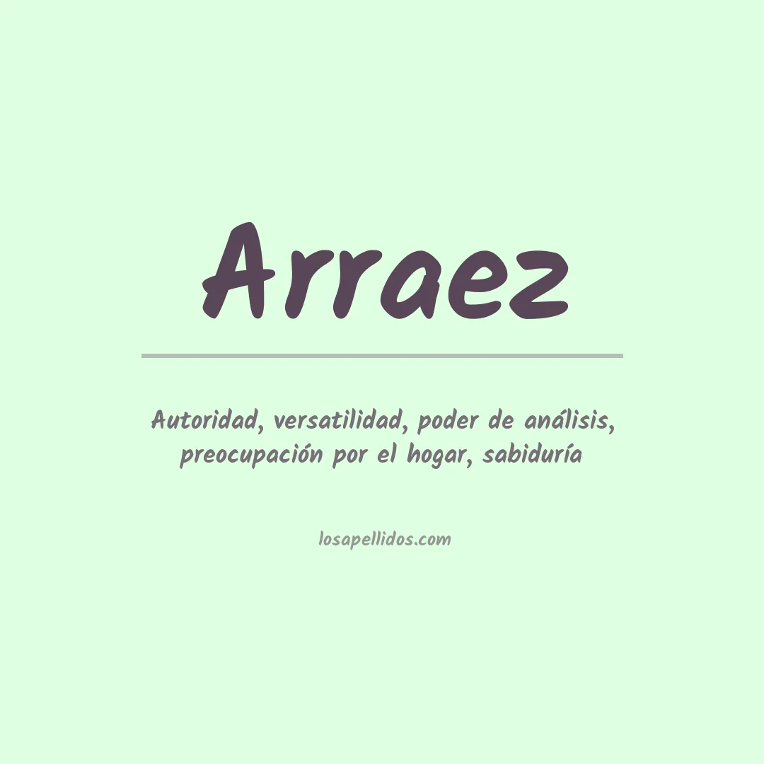 Apellido Arraez