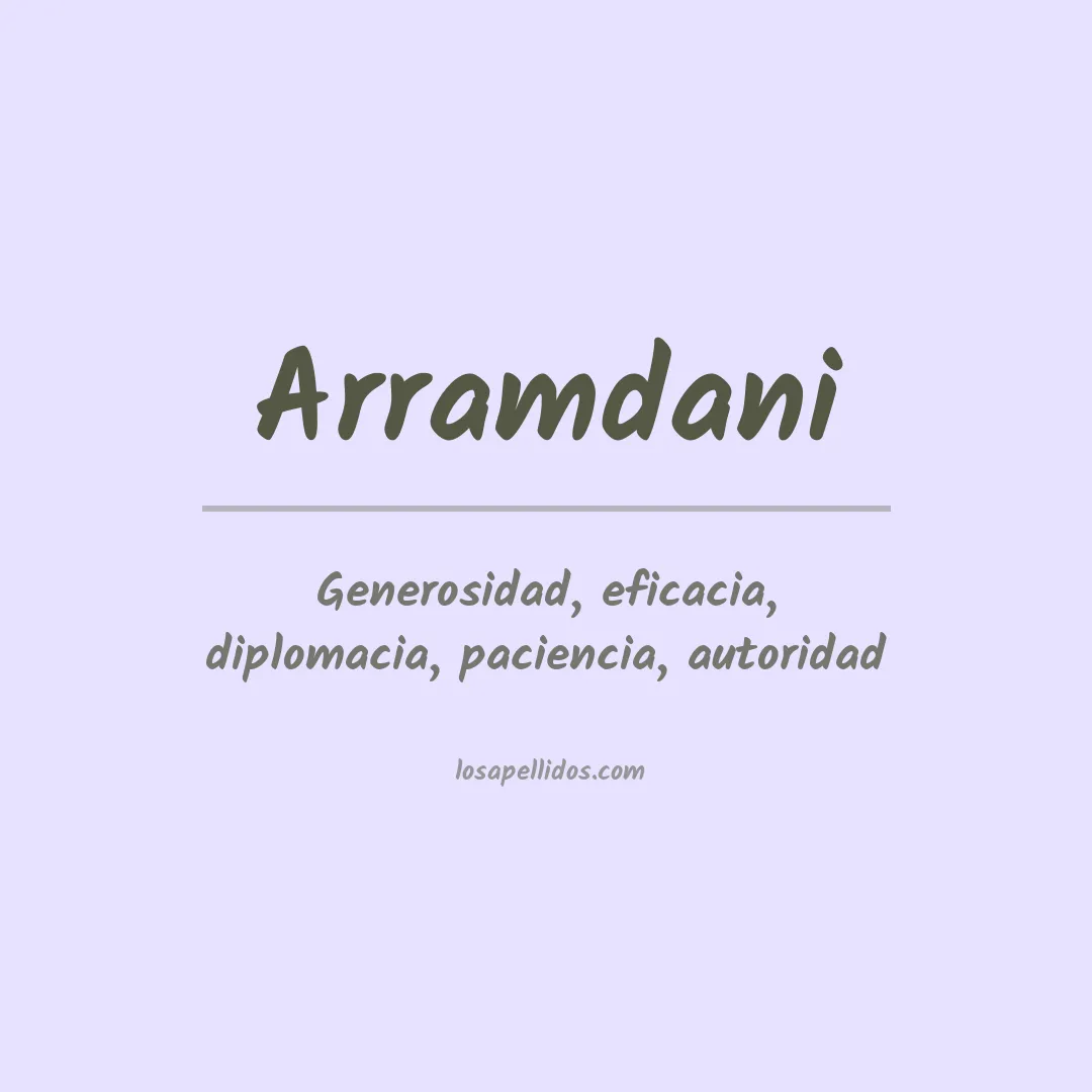 Apellido Arramdani