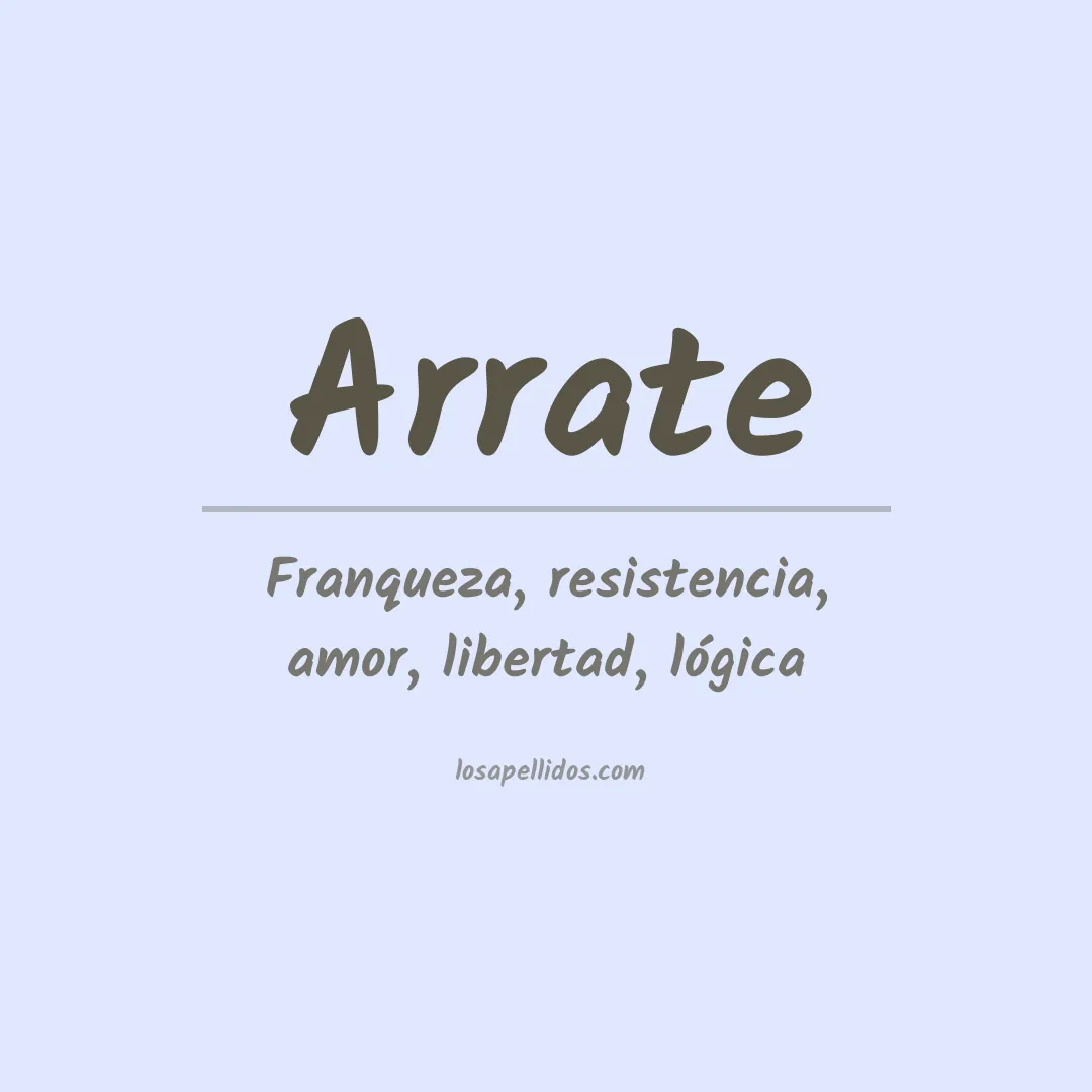 Apellido Arrate