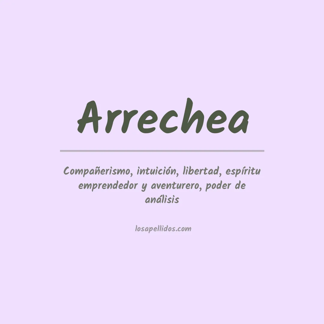 Apellido Arrechea