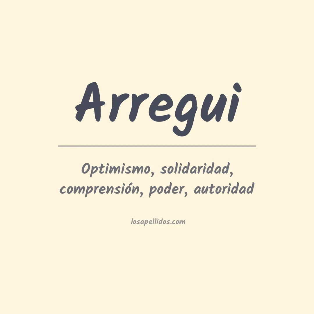 Apellido Arregui