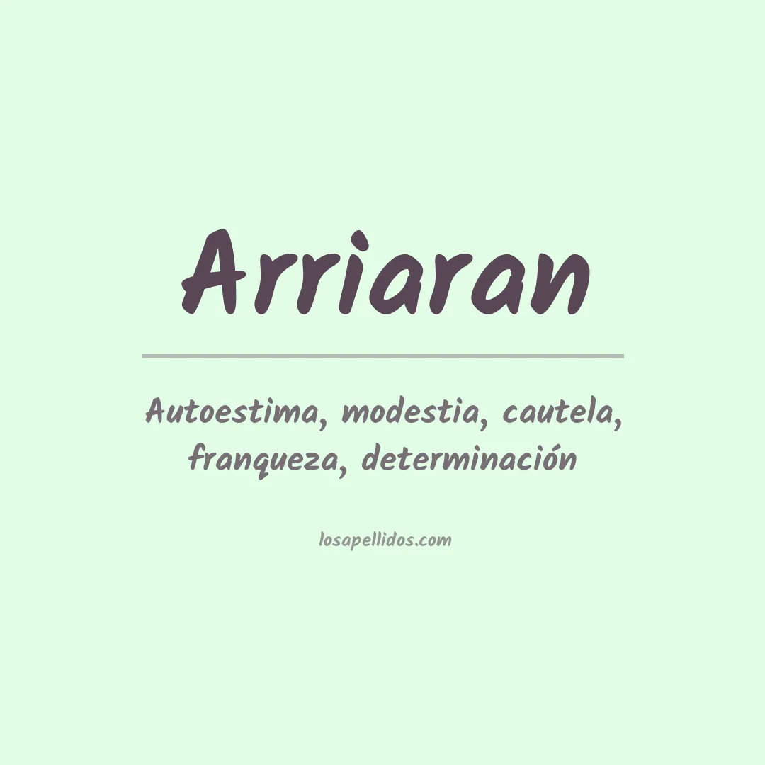 Apellido Arriaran