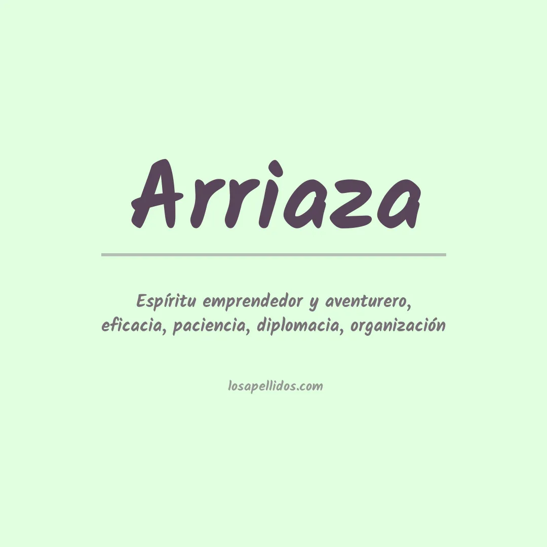 Apellido Arriaza