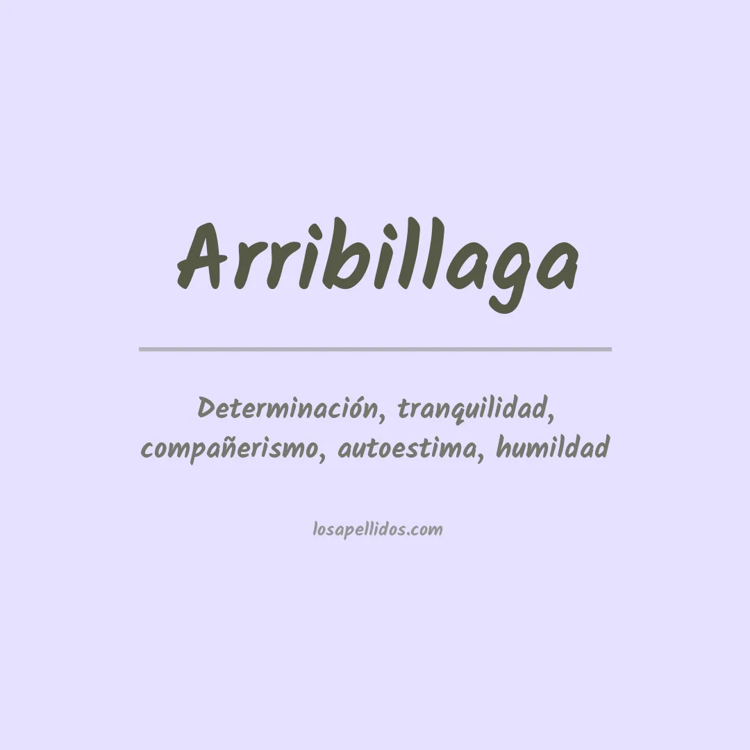Apellido Arribillaga