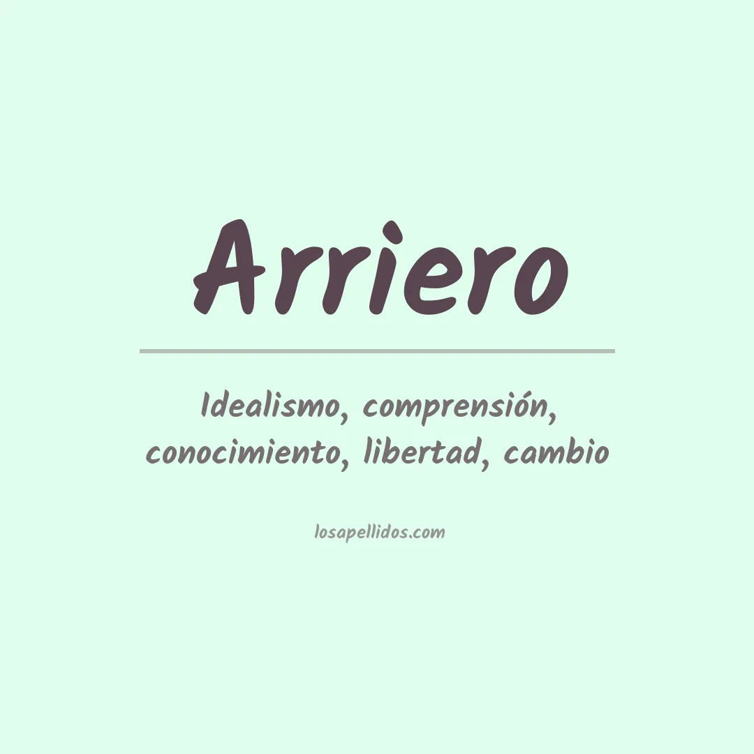 Apellido Arriero