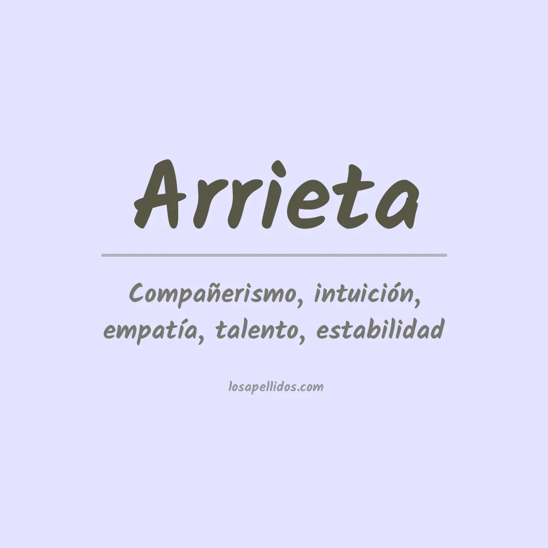 Apellido Arrieta