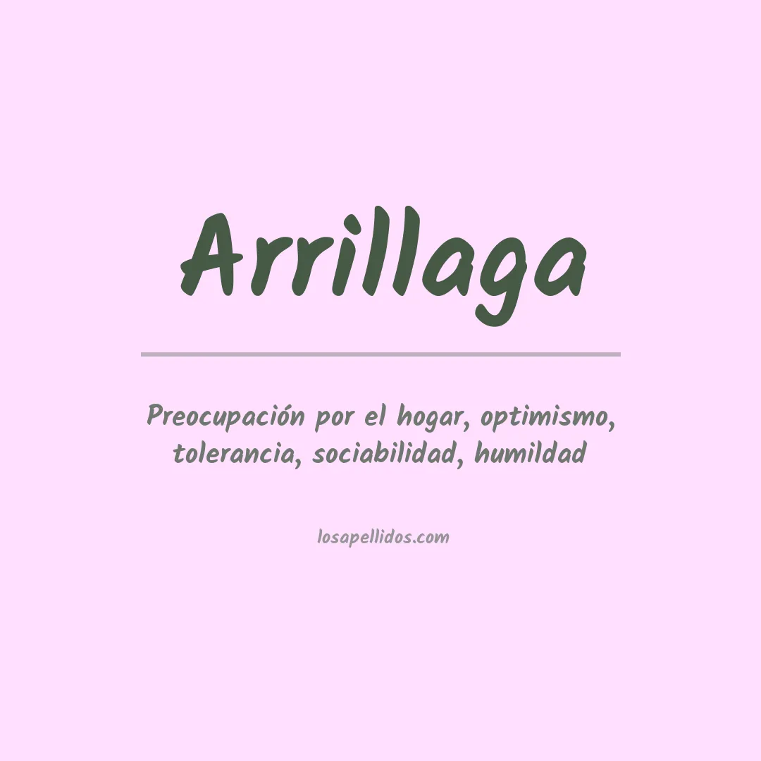Apellido Arrillaga
