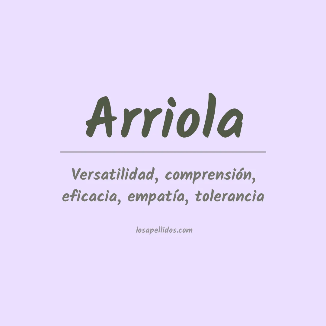 Apellido Arriola