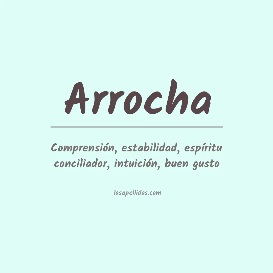 Apellido Arrocha