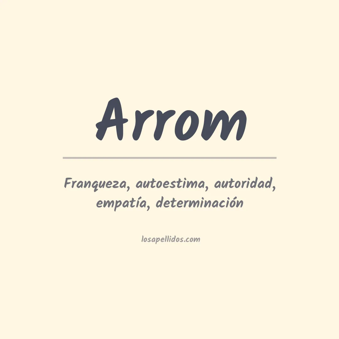Apellido Arrom