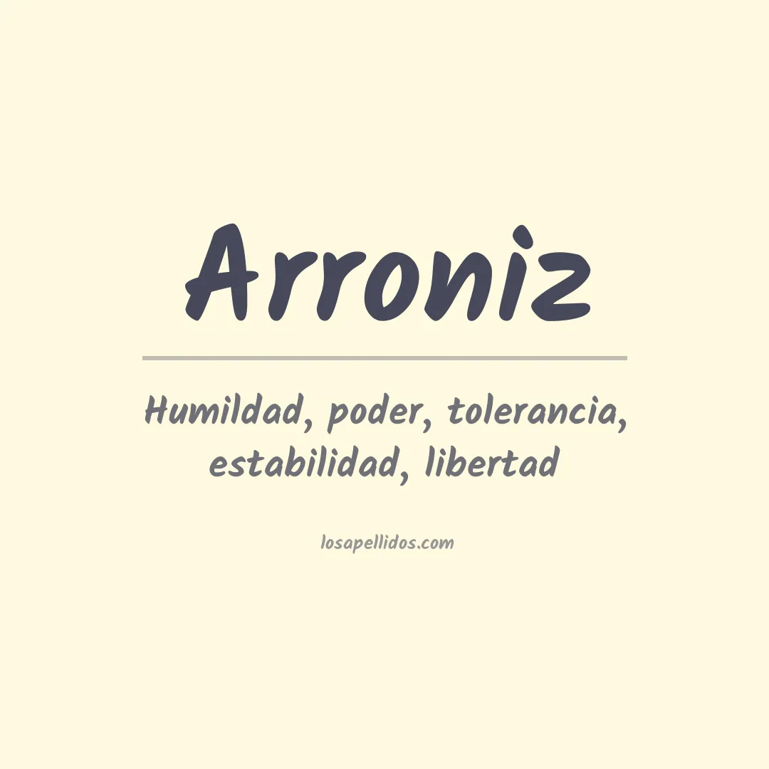Apellido Arroniz