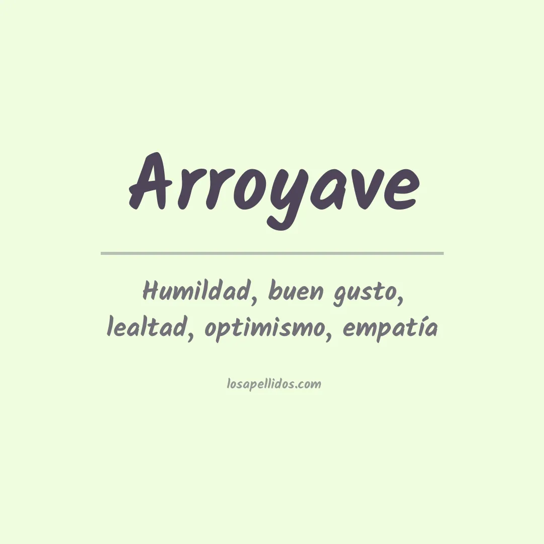 Apellido Arroyave