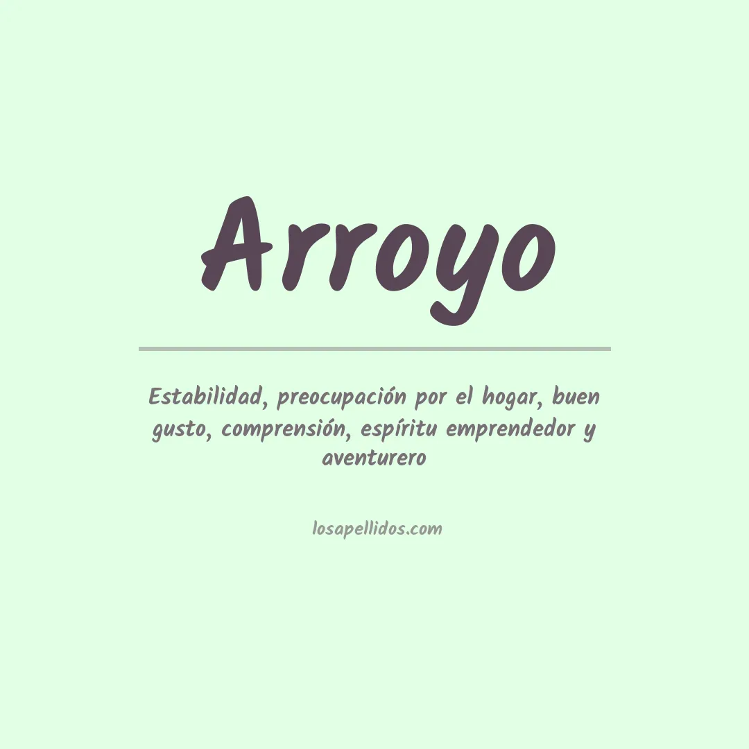 Apellido Arroyo