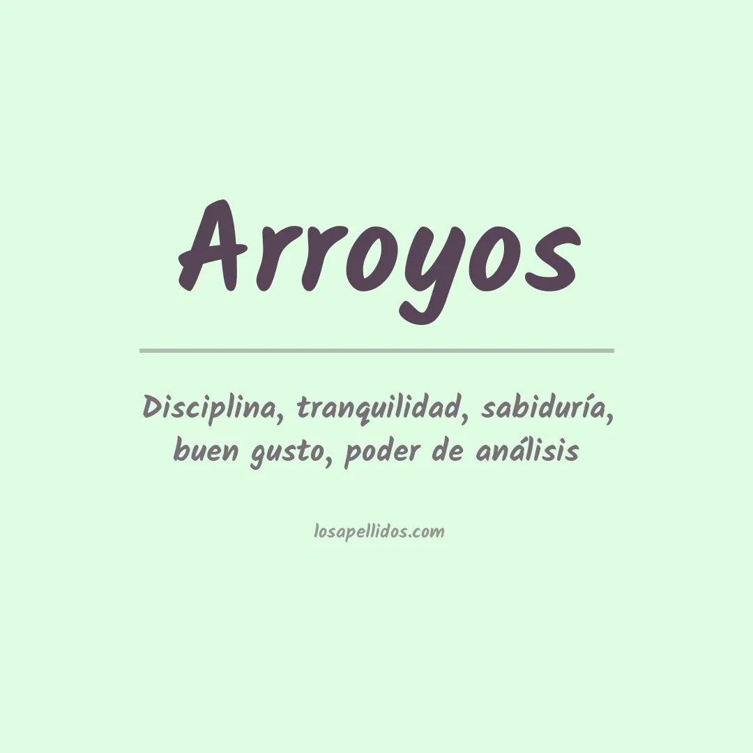 Apellido Arroyos