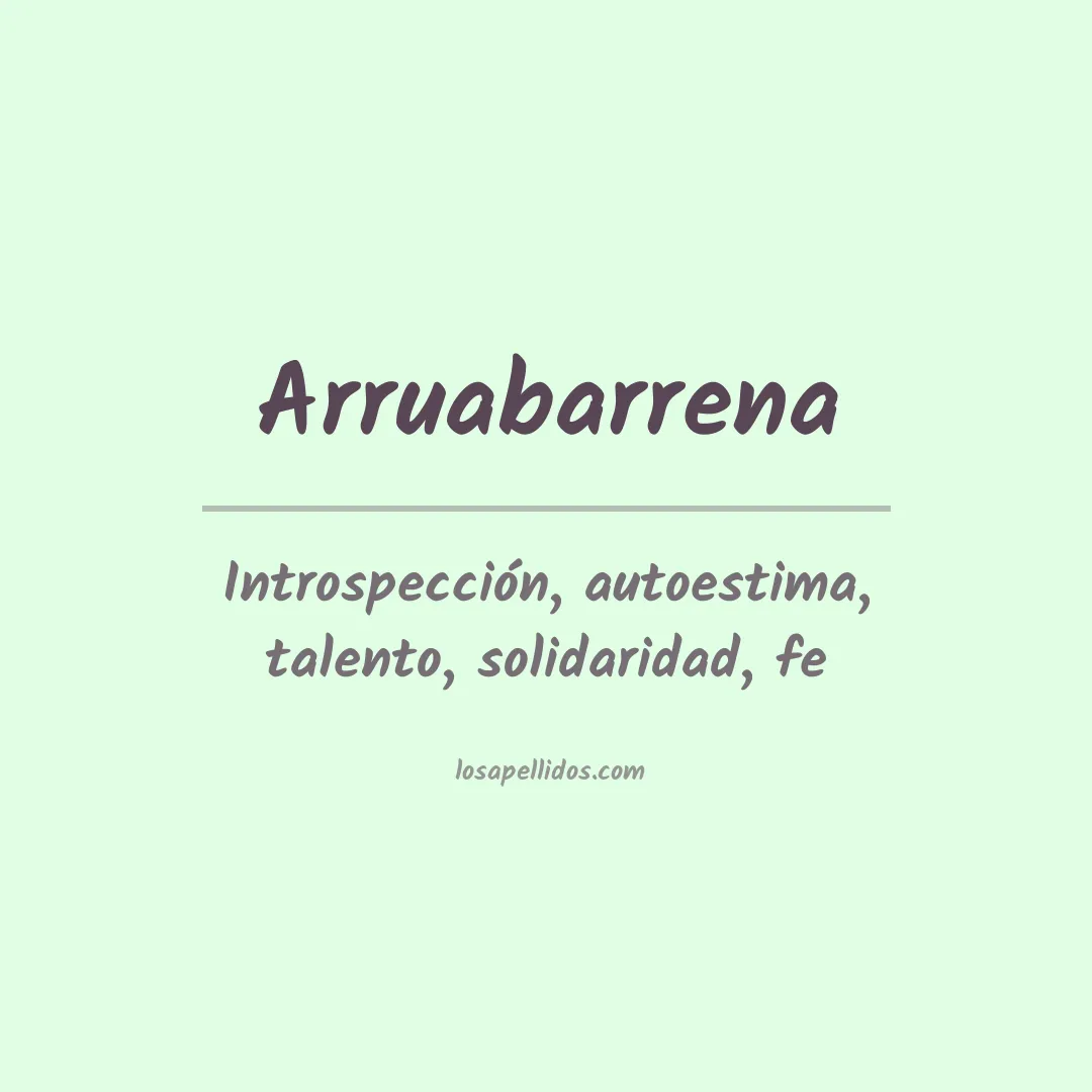 Apellido Arruabarrena