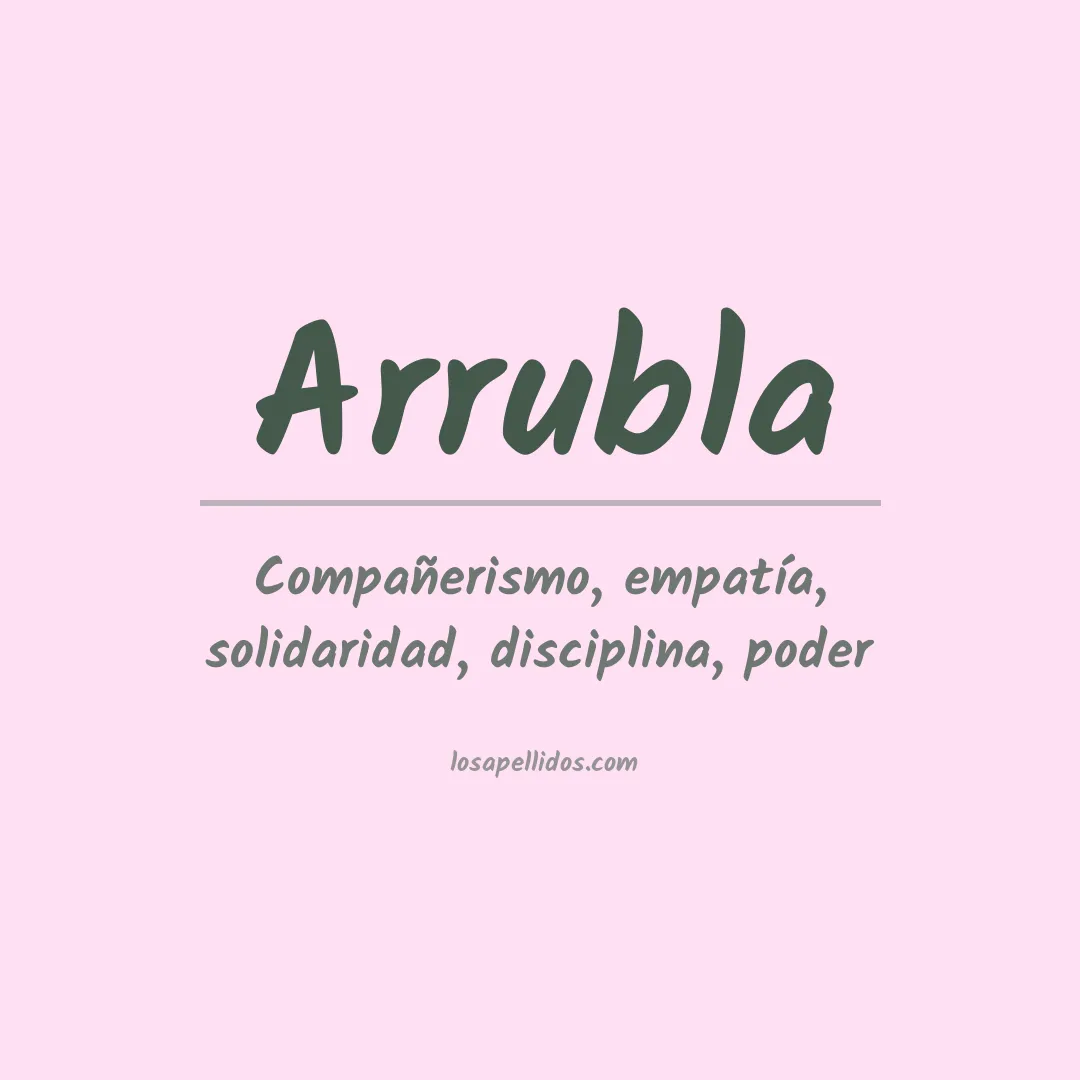 Apellido Arrubla