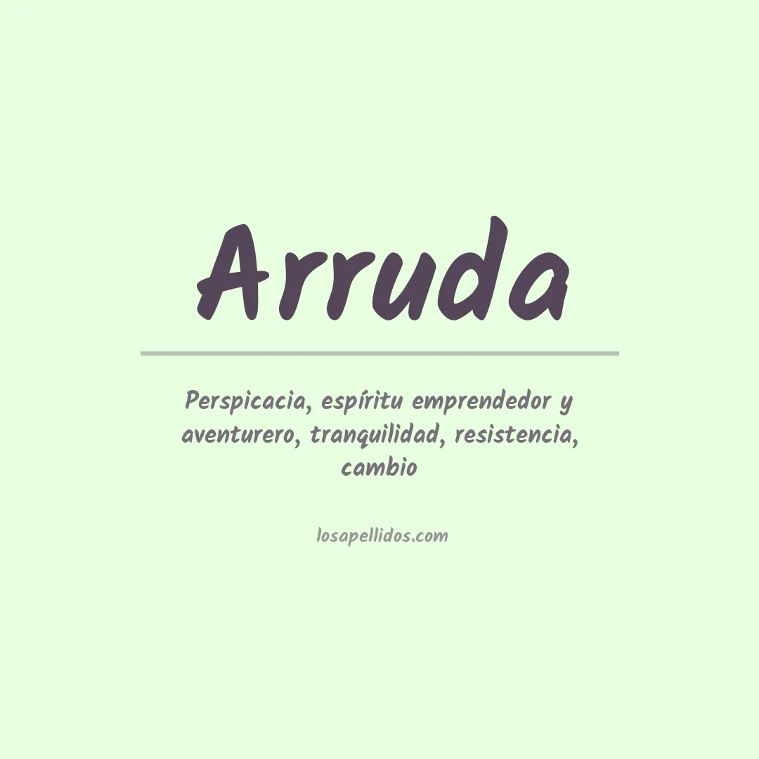 Apellido Arruda