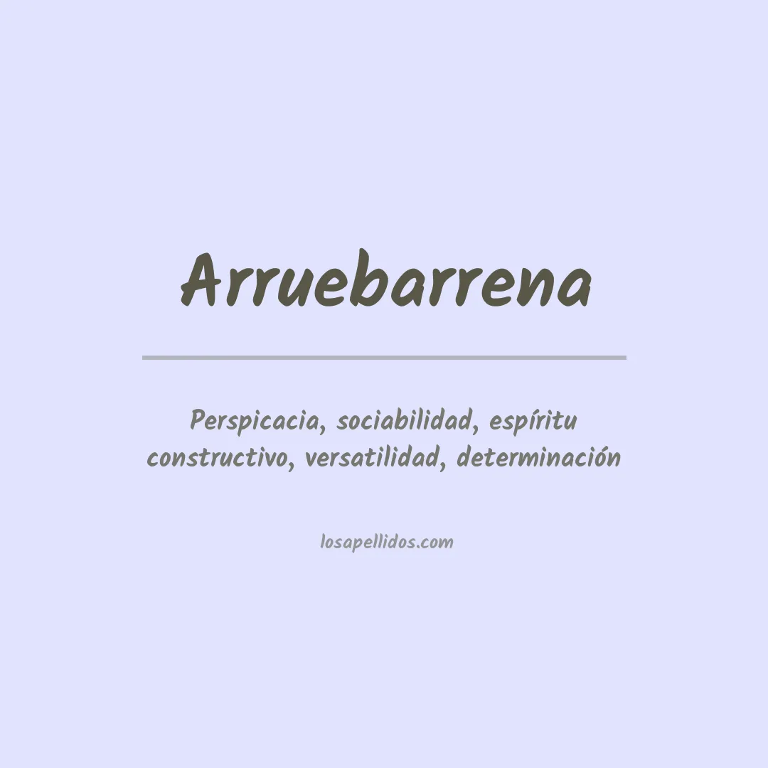 Apellido Arruebarrena