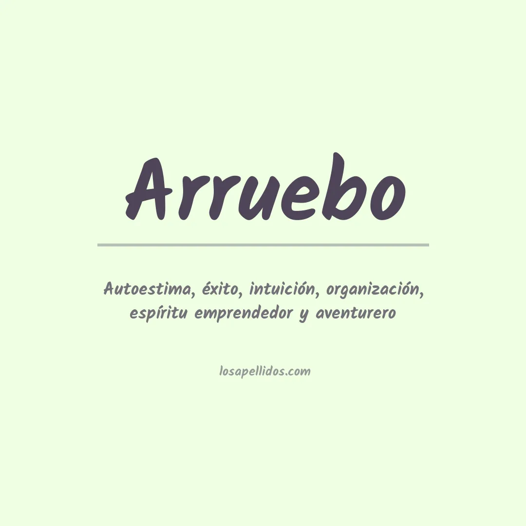 Apellido Arruebo