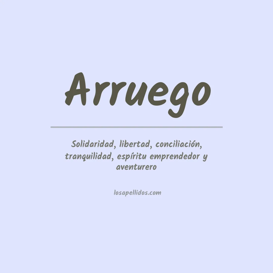 Apellido Arruego