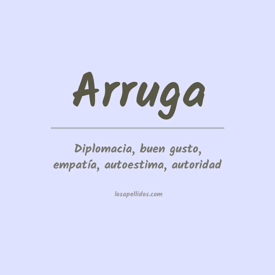 Apellido Arruga