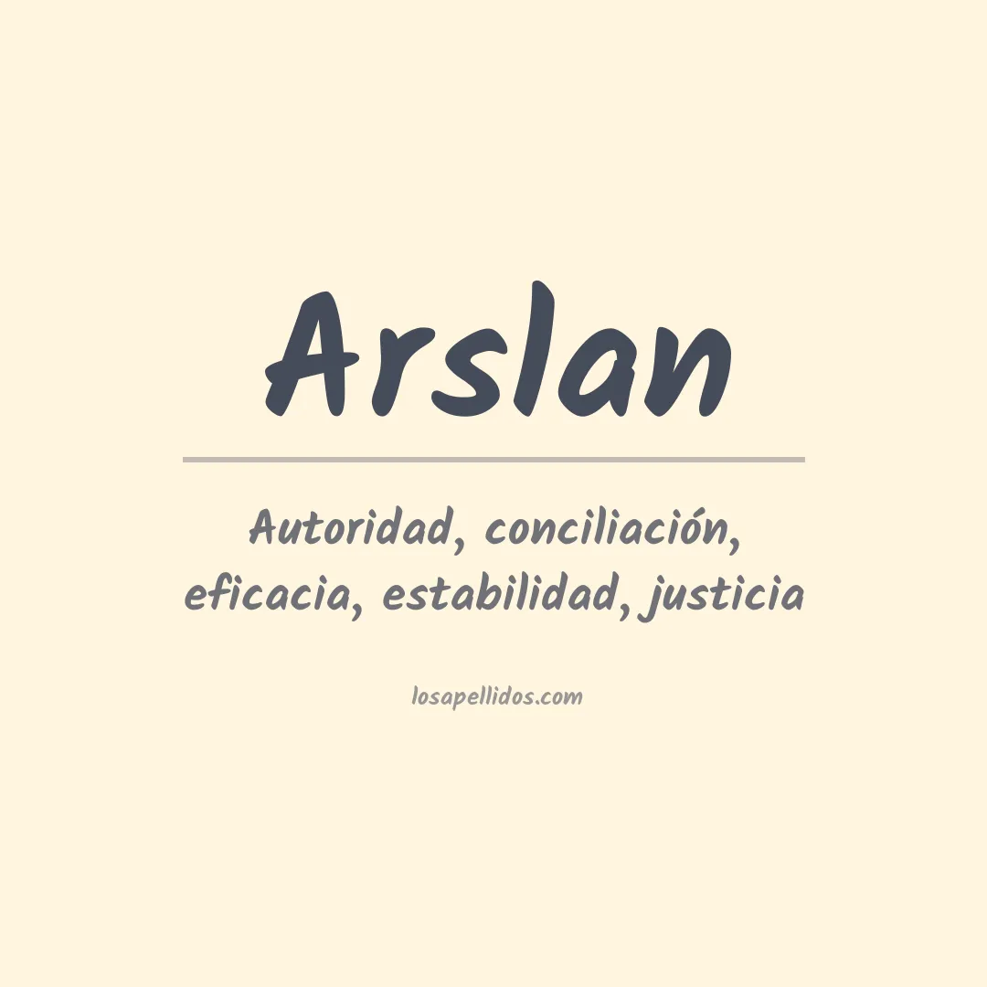 Apellido Arslan