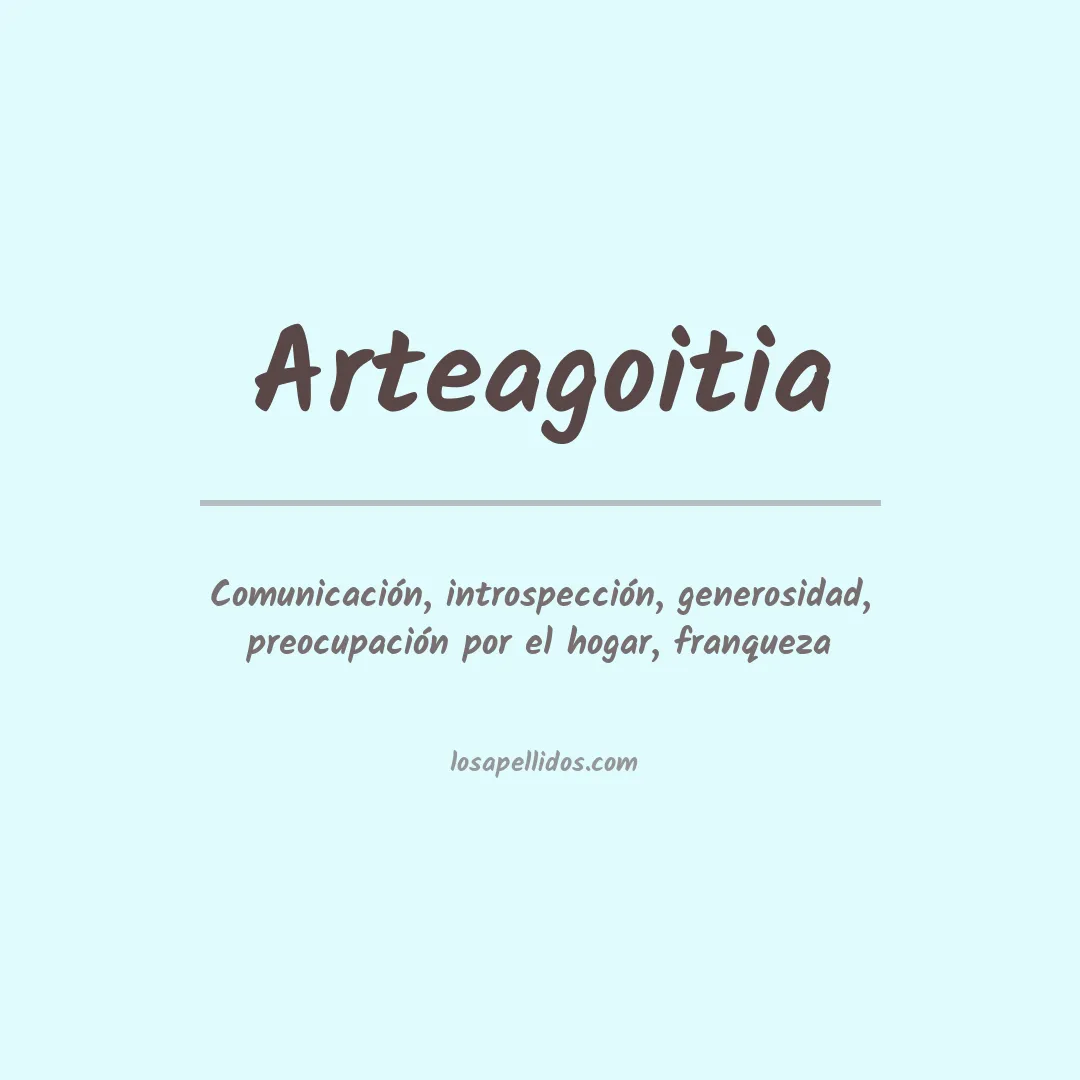 Significado del Apellido Arteagoitia