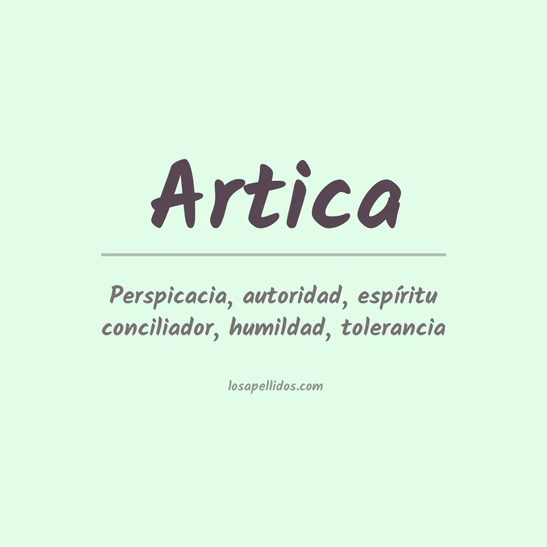Apellido Artica