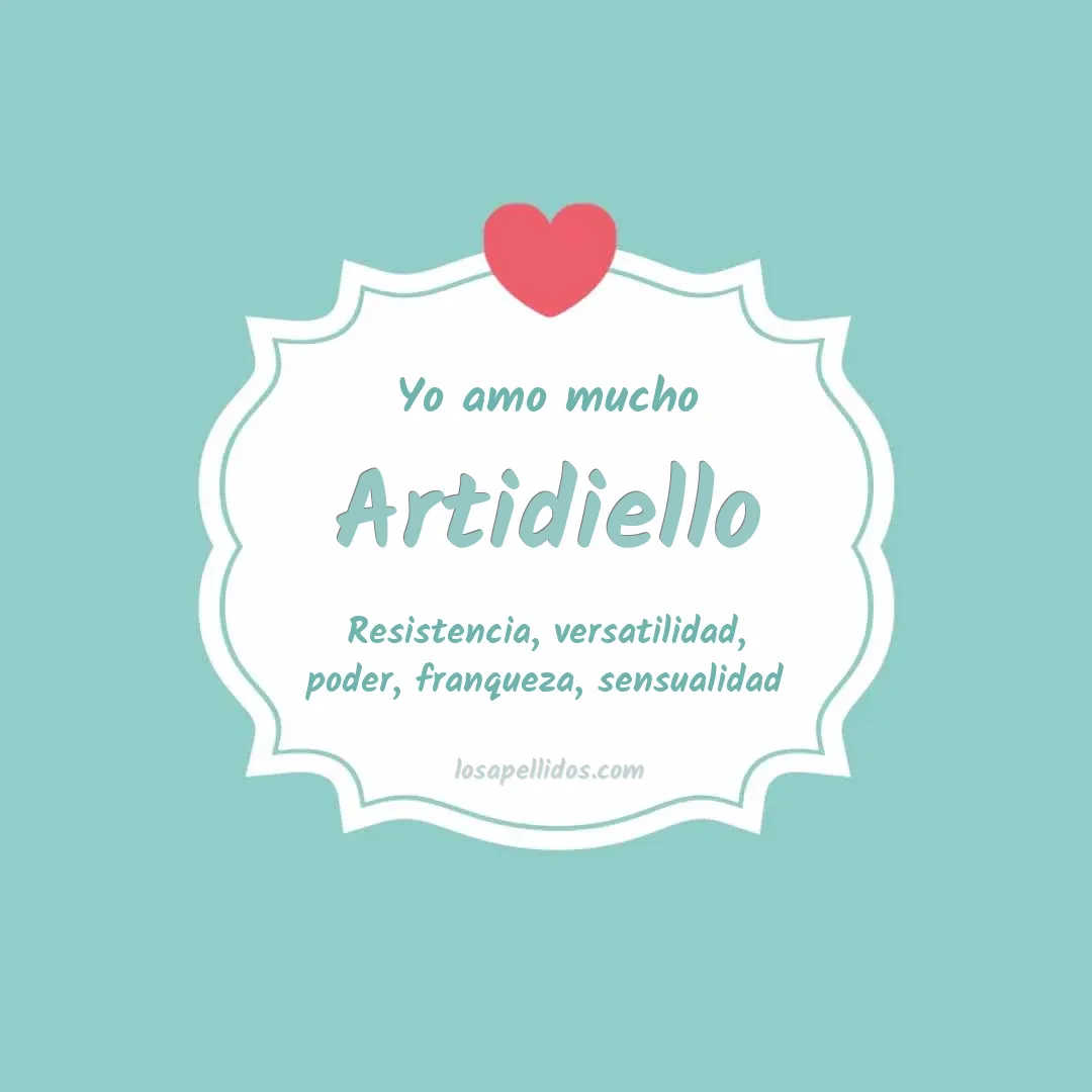 Yo amo mucho Artidiello