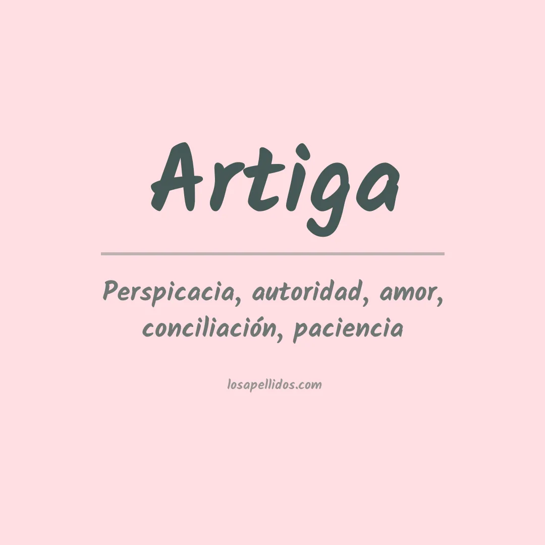 Apellido Artiga